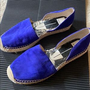 Cobalt blue suede dolce vita espadrille size 8